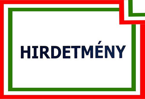 hirdetmeny Hirdetmény