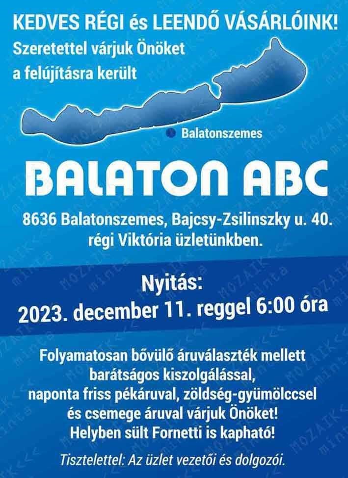 Balaton ABC Plakat Balaton ABC