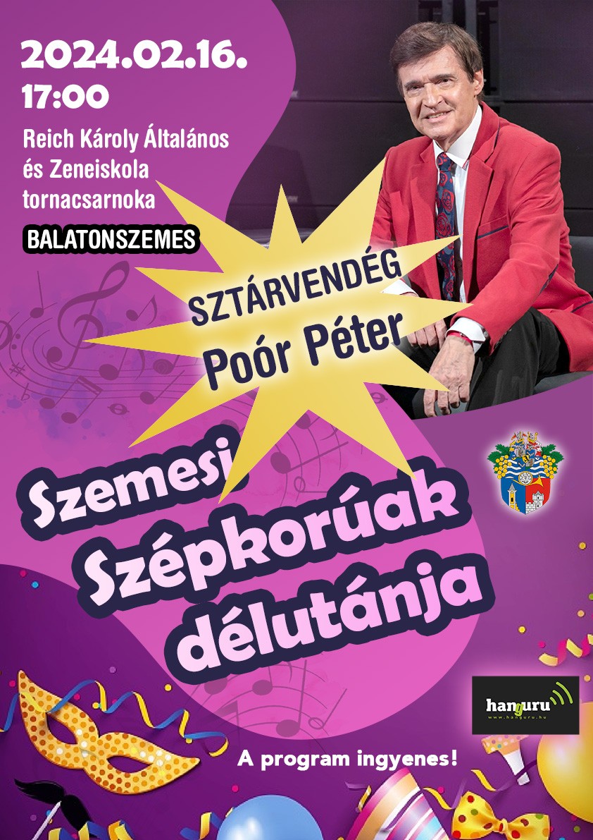 szepkoru face plakat Szemesi Szépkorúak délutánja