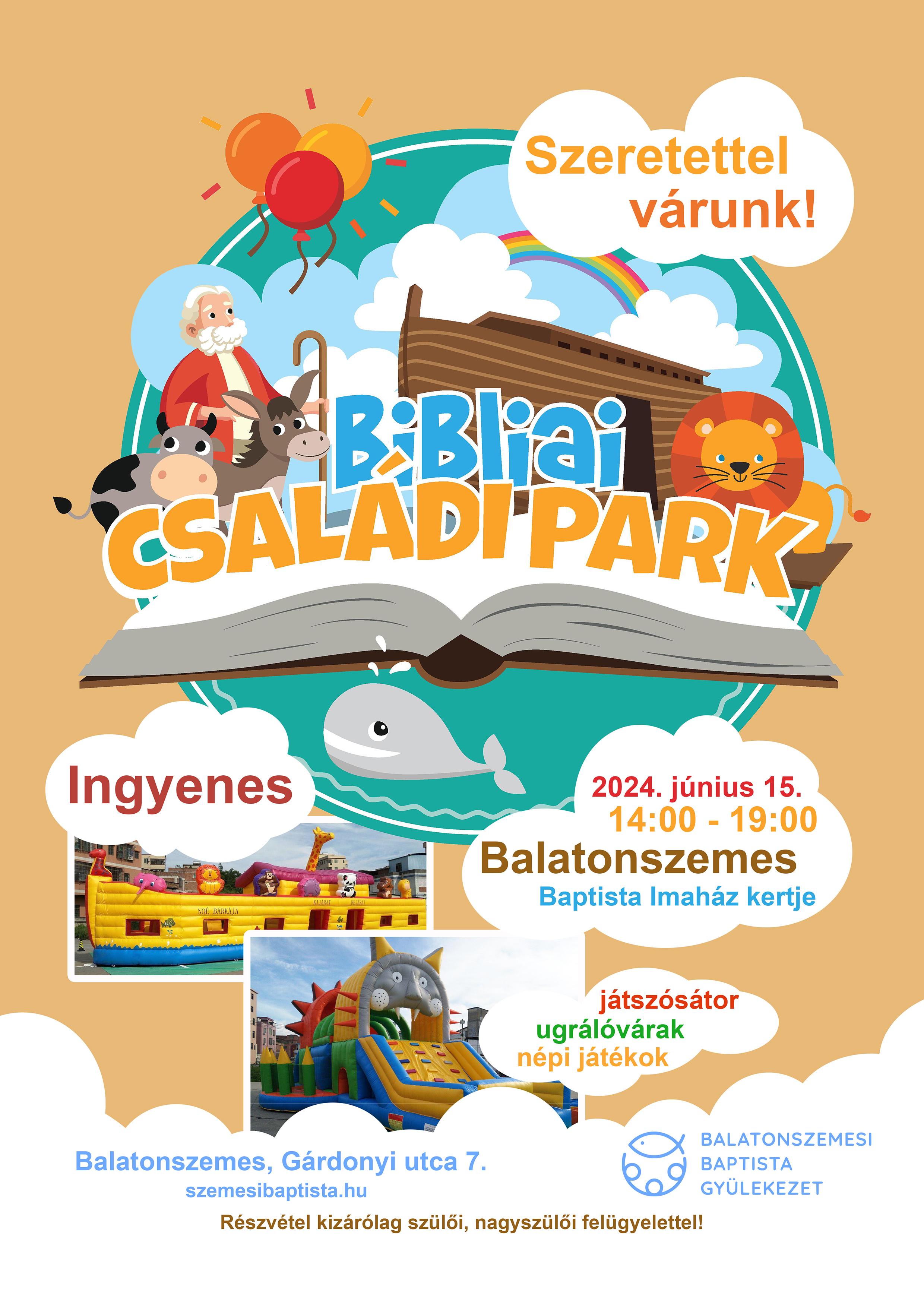 Bibliai Csaladi Park Plakat NETRE Bibliai Családi Park