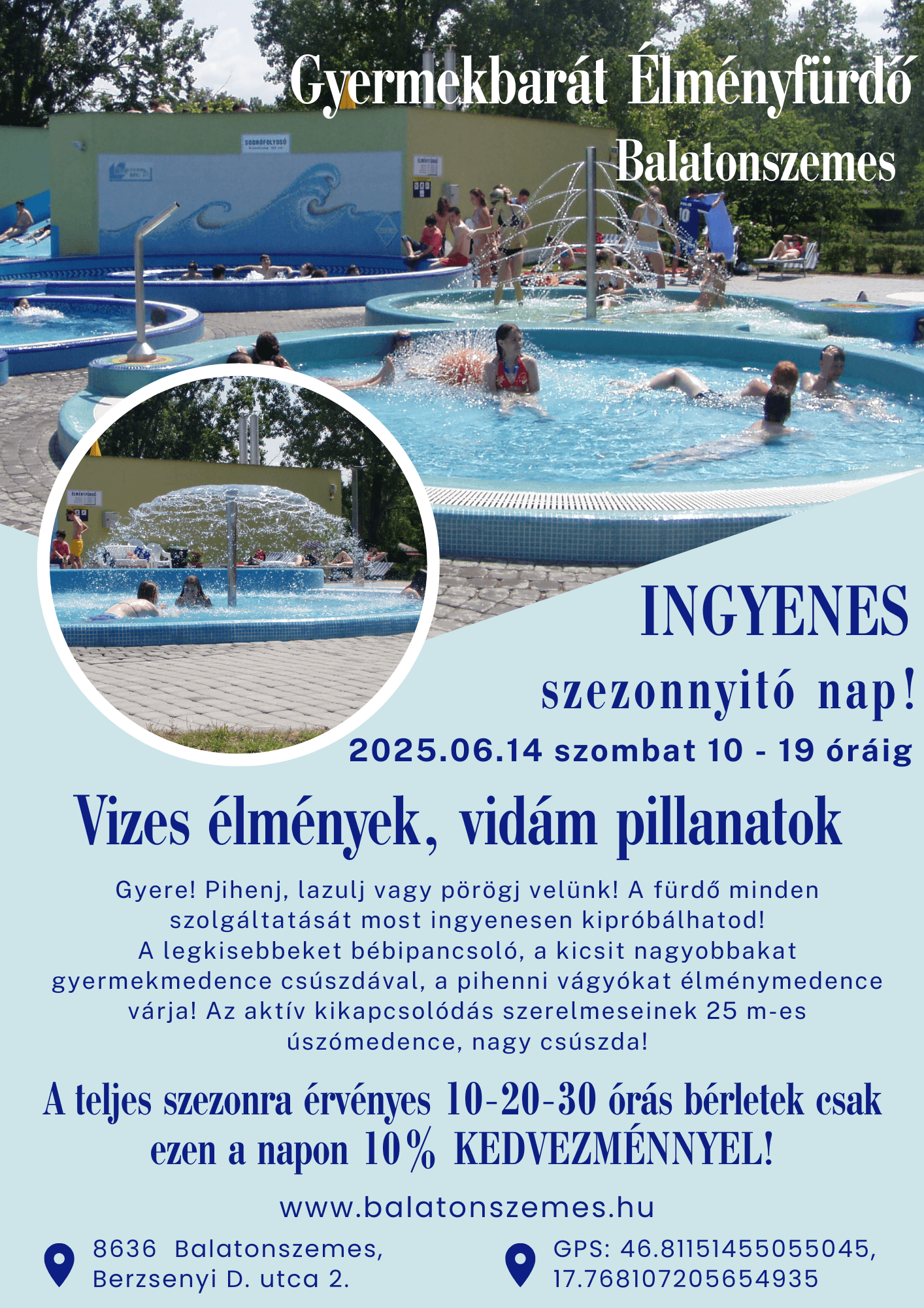 Elmenyfurdonyitonap 2025 Ingyenes szezonnyitó nap