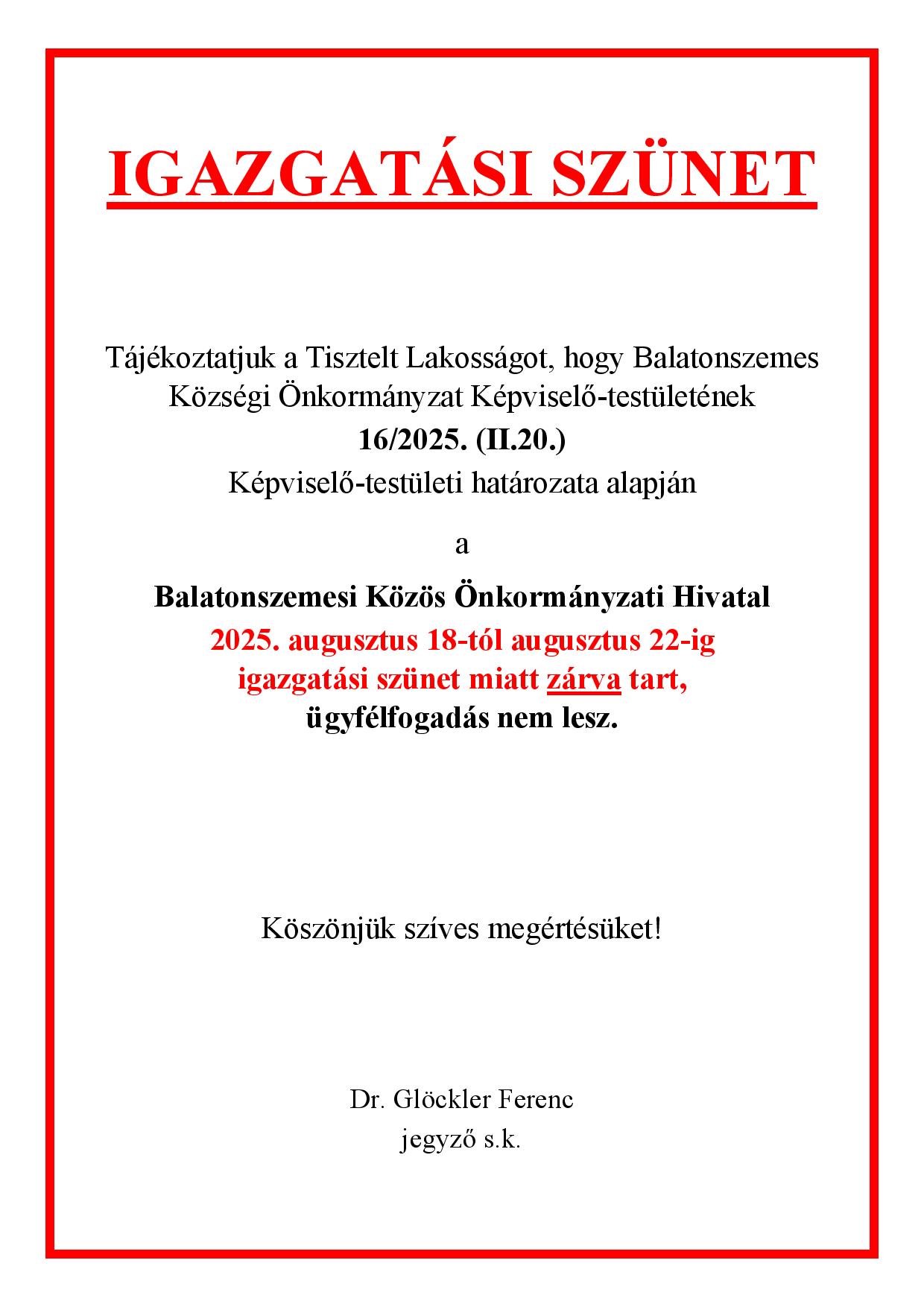 IGAZGATASI SZUNET AUGUSZTUS page 001 Igazgatási szünet