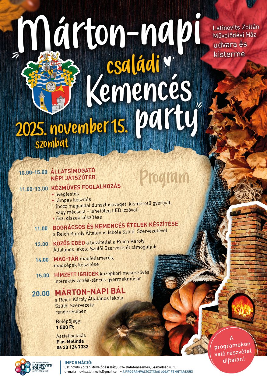 plakat marton nap 2025 Program - Márton nap