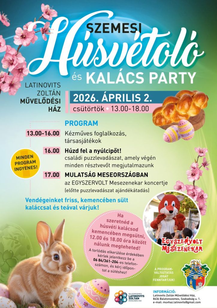 Főoldal Balatonszemes hivatalos honlapja Husvet 20260402 Főoldal